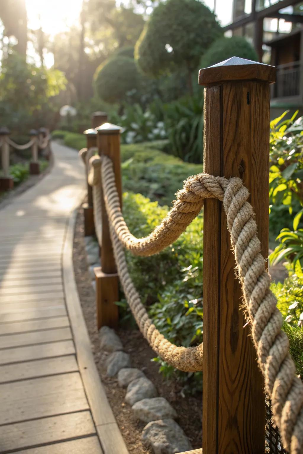 Outdoor Rope Railing Ideas: Simple Ways to Refresh Your Garden