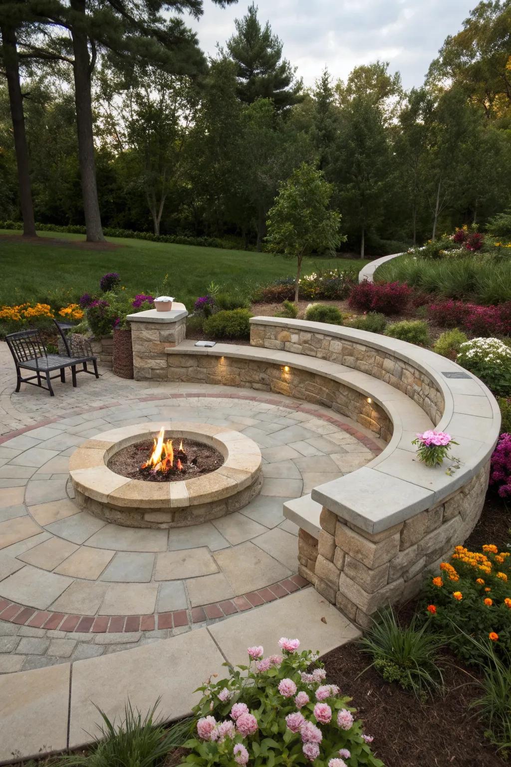 Circular Patio Pattern Inset 16+ Patio Paving Ideas: Fresh Looks to Transform Your Outdoor Space