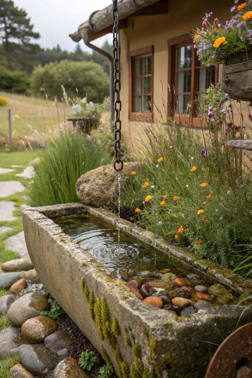 Water Chain Feature Rain Chain Basin Ideas: Transform Your Garden Water Feature Today