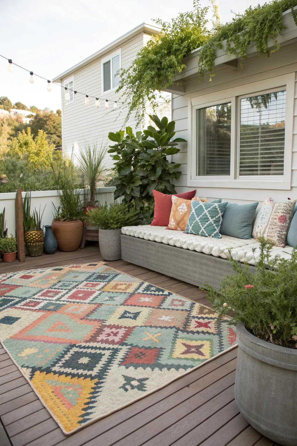 Simple Area Rug Patterns Patio 15+ Cute Patio Ideas: Transform Your Space With Simple, Stylish Touches
