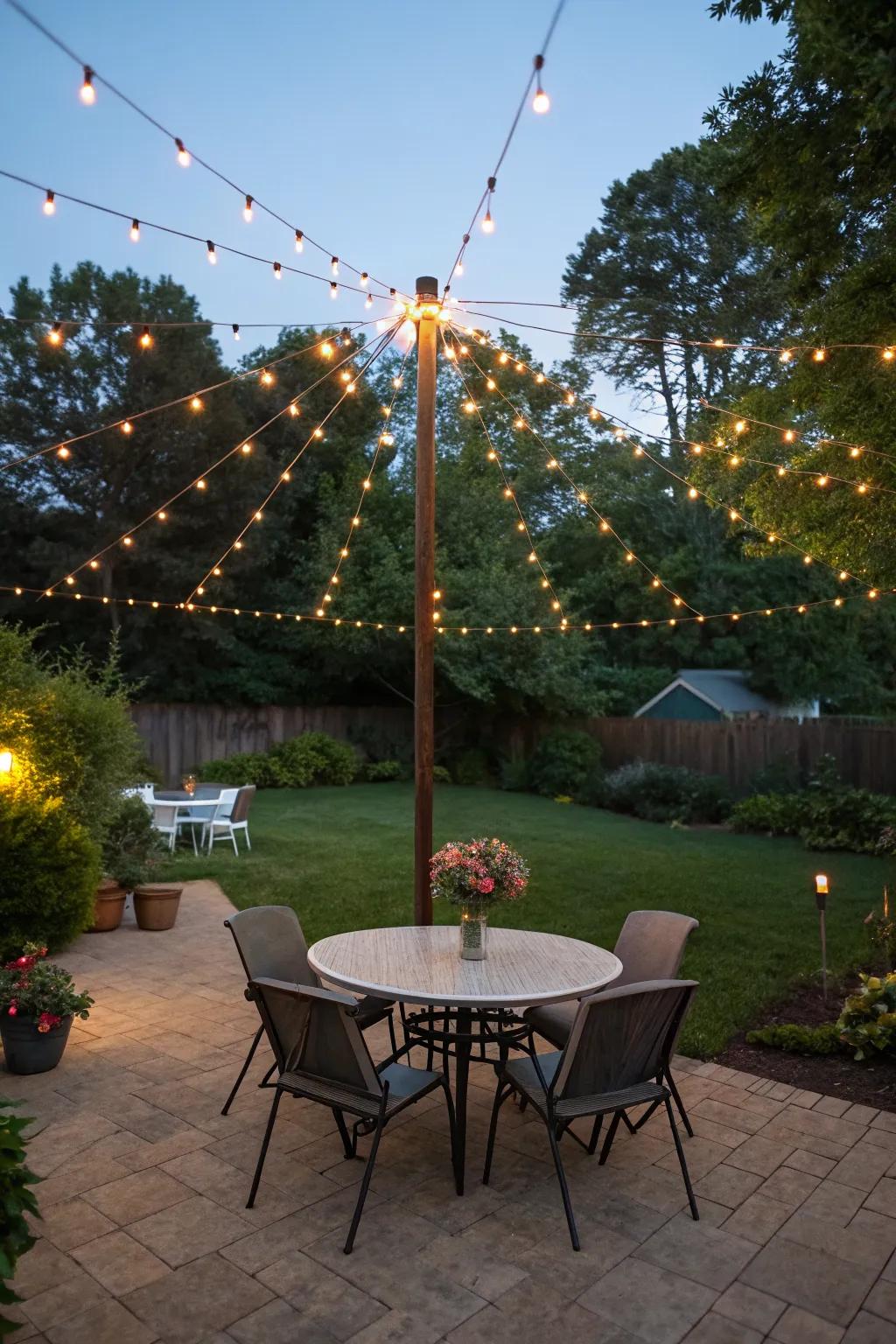 Exciting String Light Pole Ideas Images