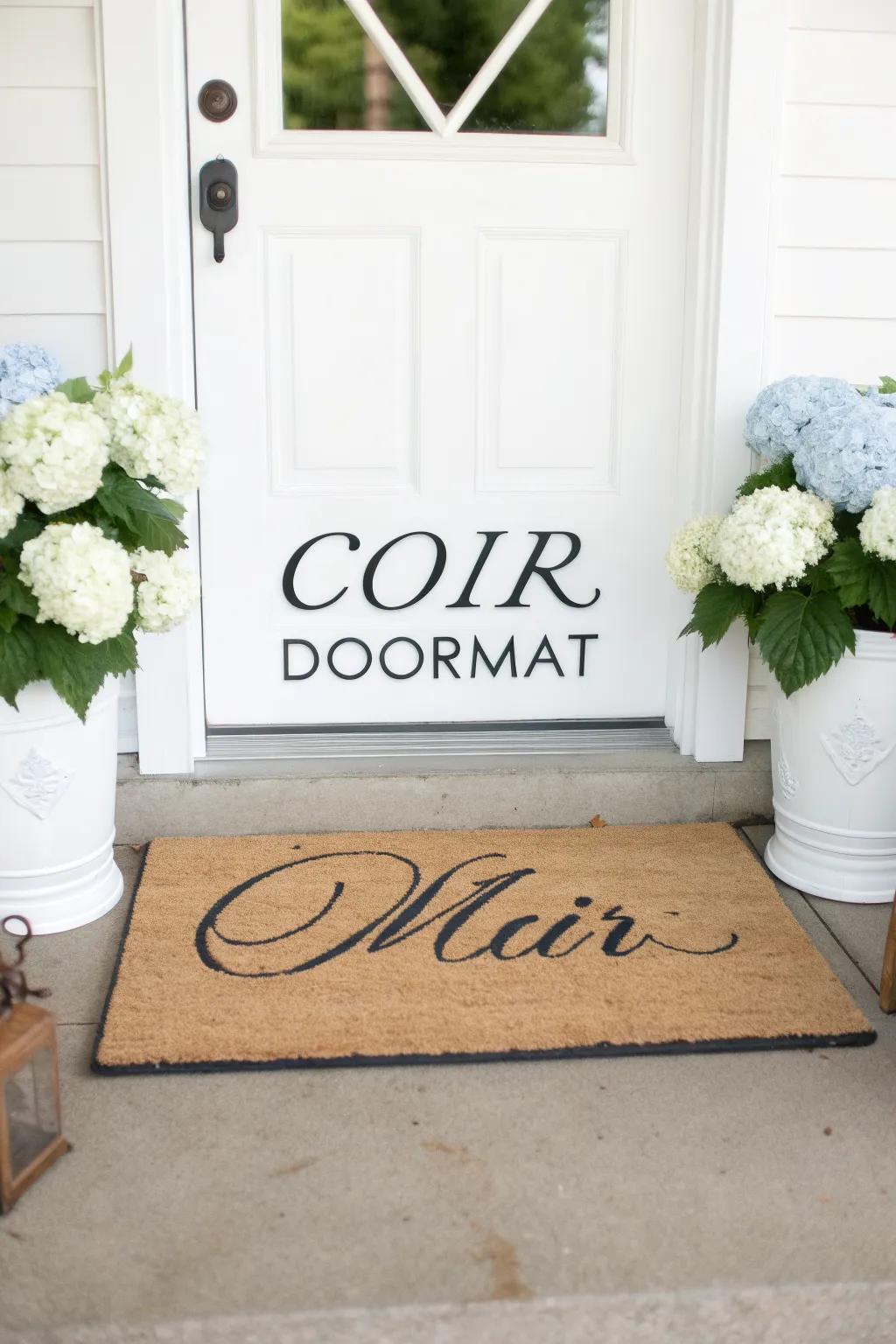 Monogram Mat Welcome Mat Ideas: Easy Ways to Refresh Your Entryway Today