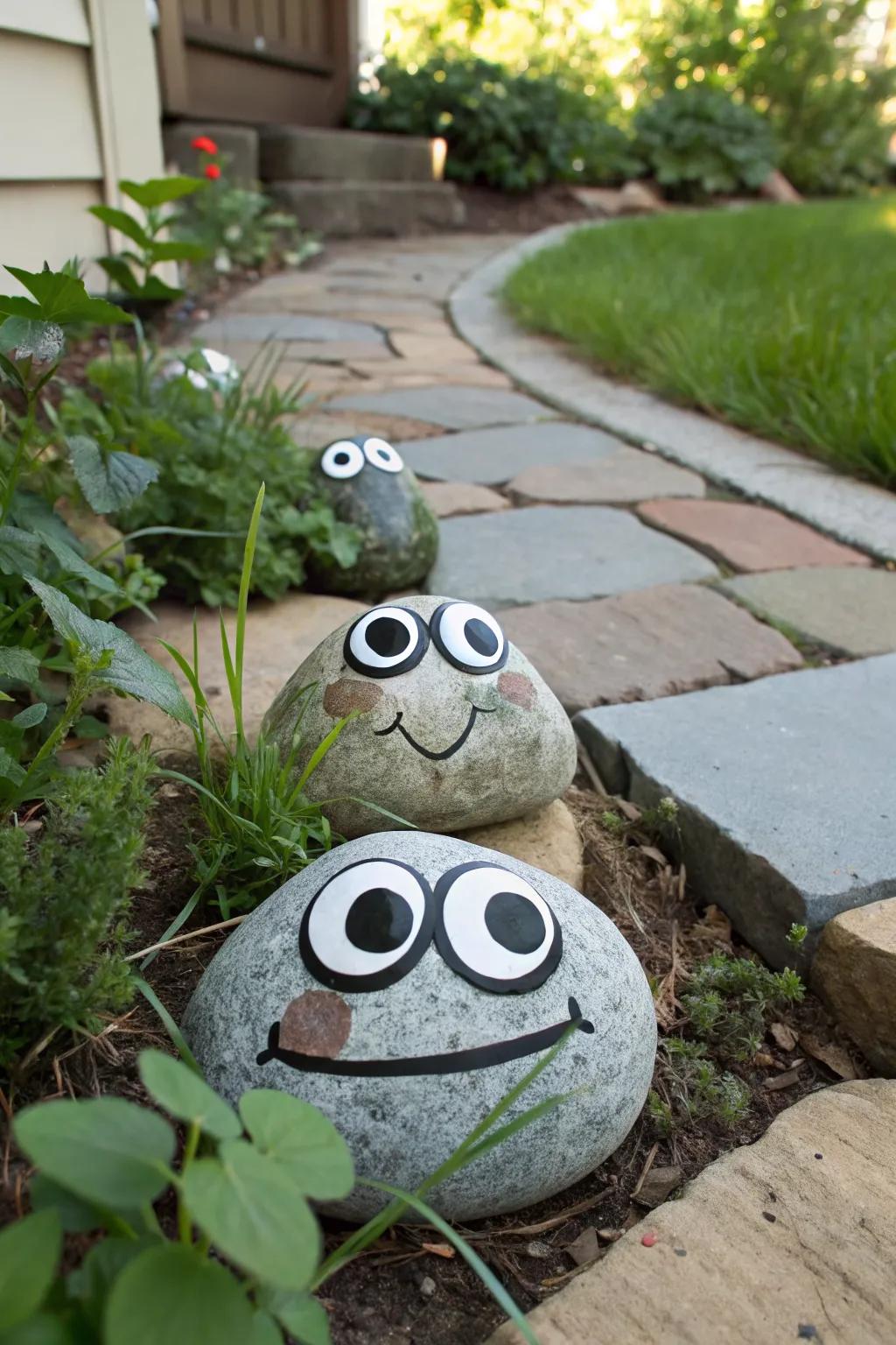 Frog Faces On Rocks 14+ Frog Rock Painting Ideas: Fun Ways to Add Charm to Your Garden