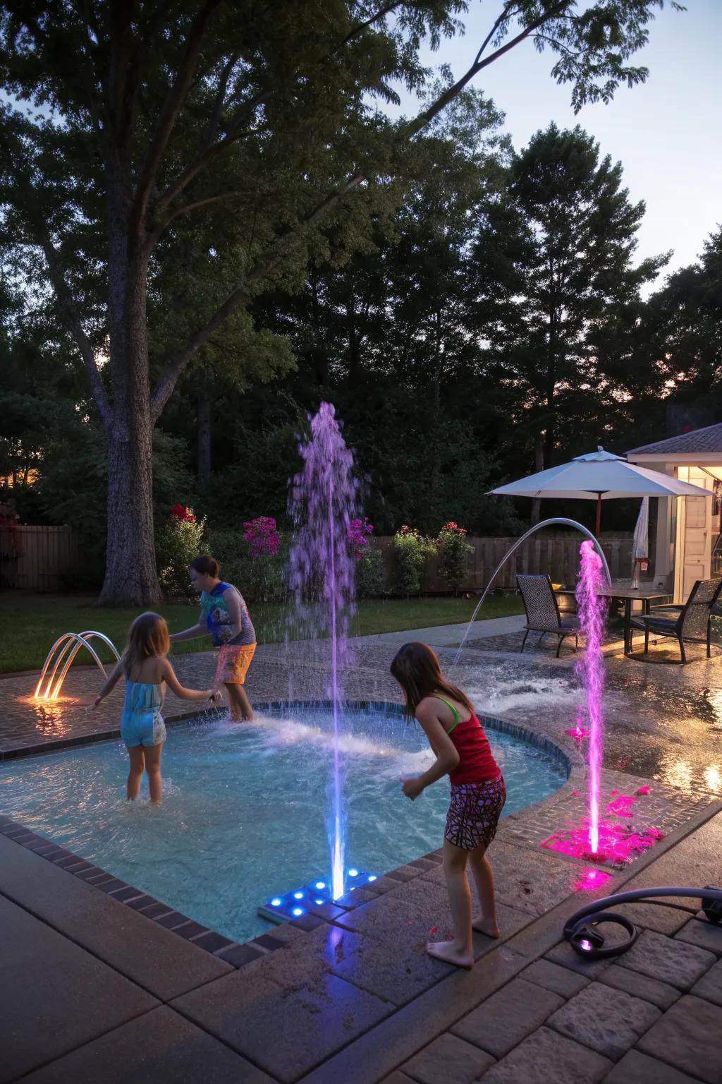Led Fun Splash Backyard Splash Pad Ideas: Fun Ways to Refresh Your Outdoor Space