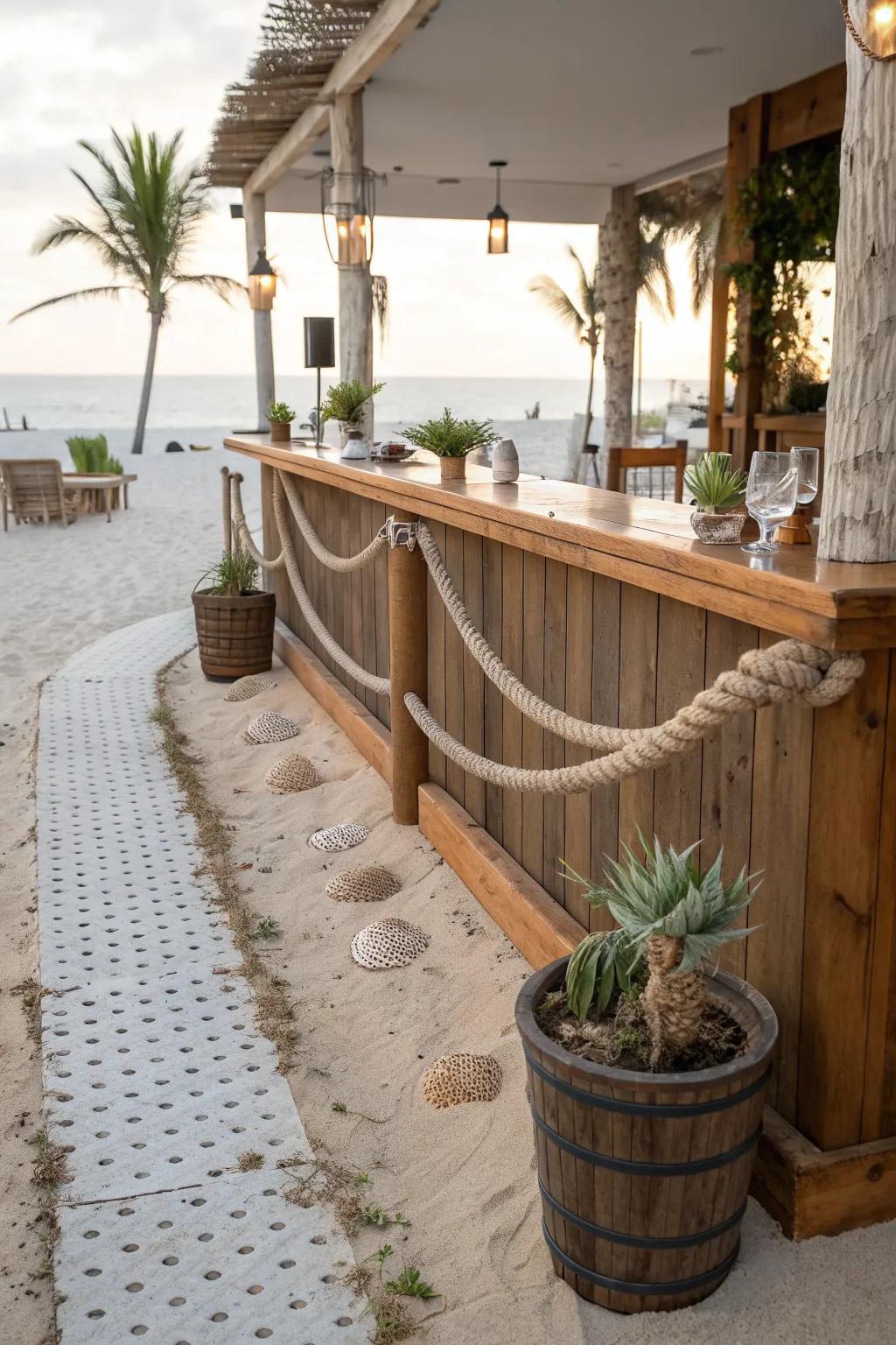 Single Rope Bar Beach Bar Ideas: Create Your Own Relaxing Backyard Escape