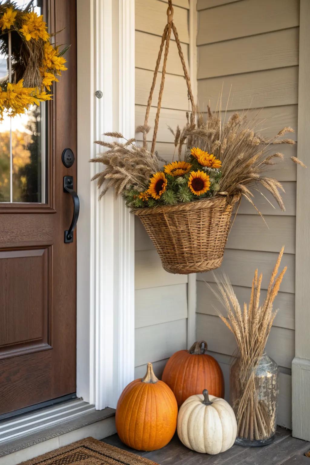 13+ Fall Front Door Ideas: Welcome Autumn with Simple Seasonal Charm