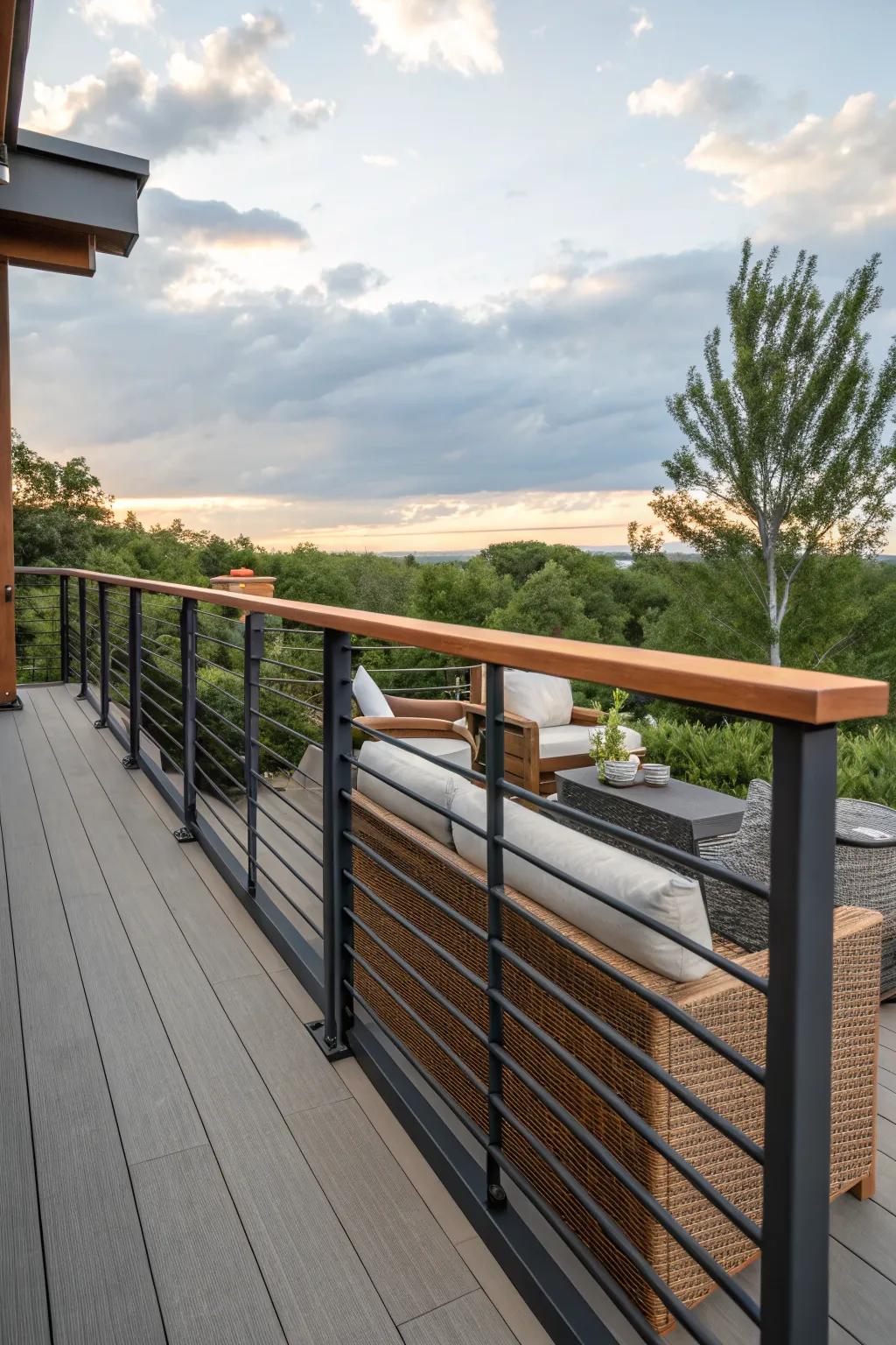 16+ Modern Horizontal Deck Railing Ideas: Upgrade Your Outdoor Space