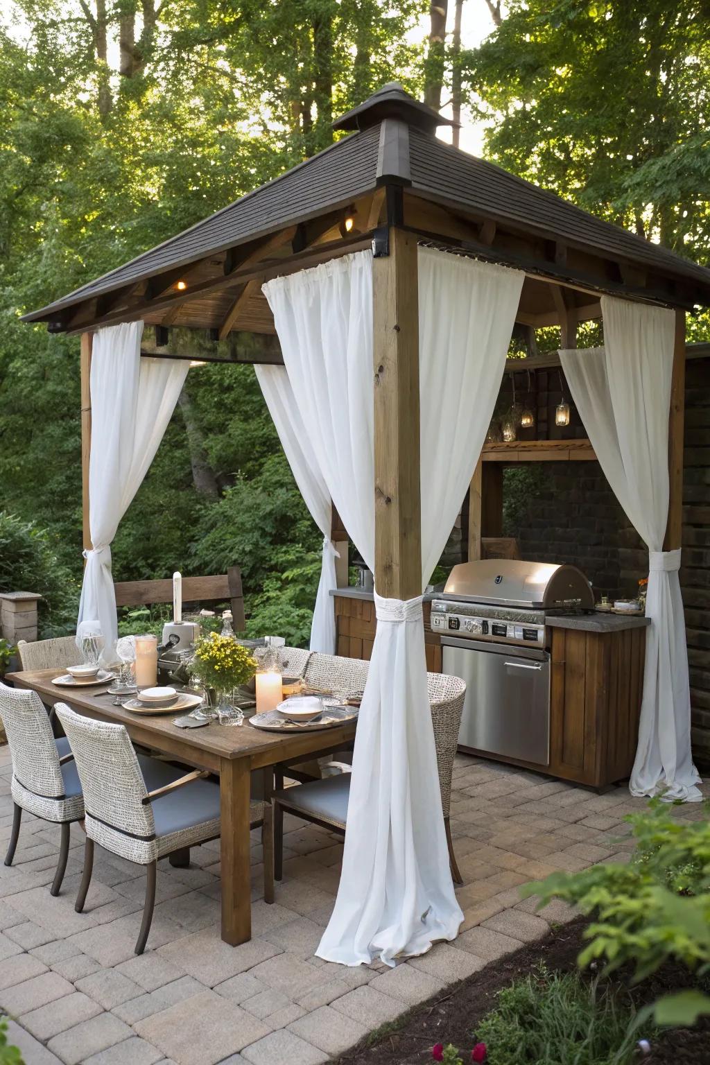 16+ Outdoor Kitchen Gazebo Ideas: Create a Relaxing Backyard Retreat