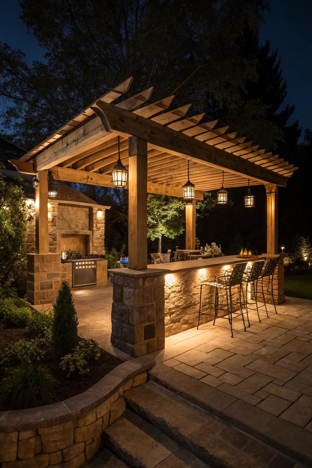 Pergola with Bar Counter Ideas: Easy Ways to Enhance Outdoor Entertaining
