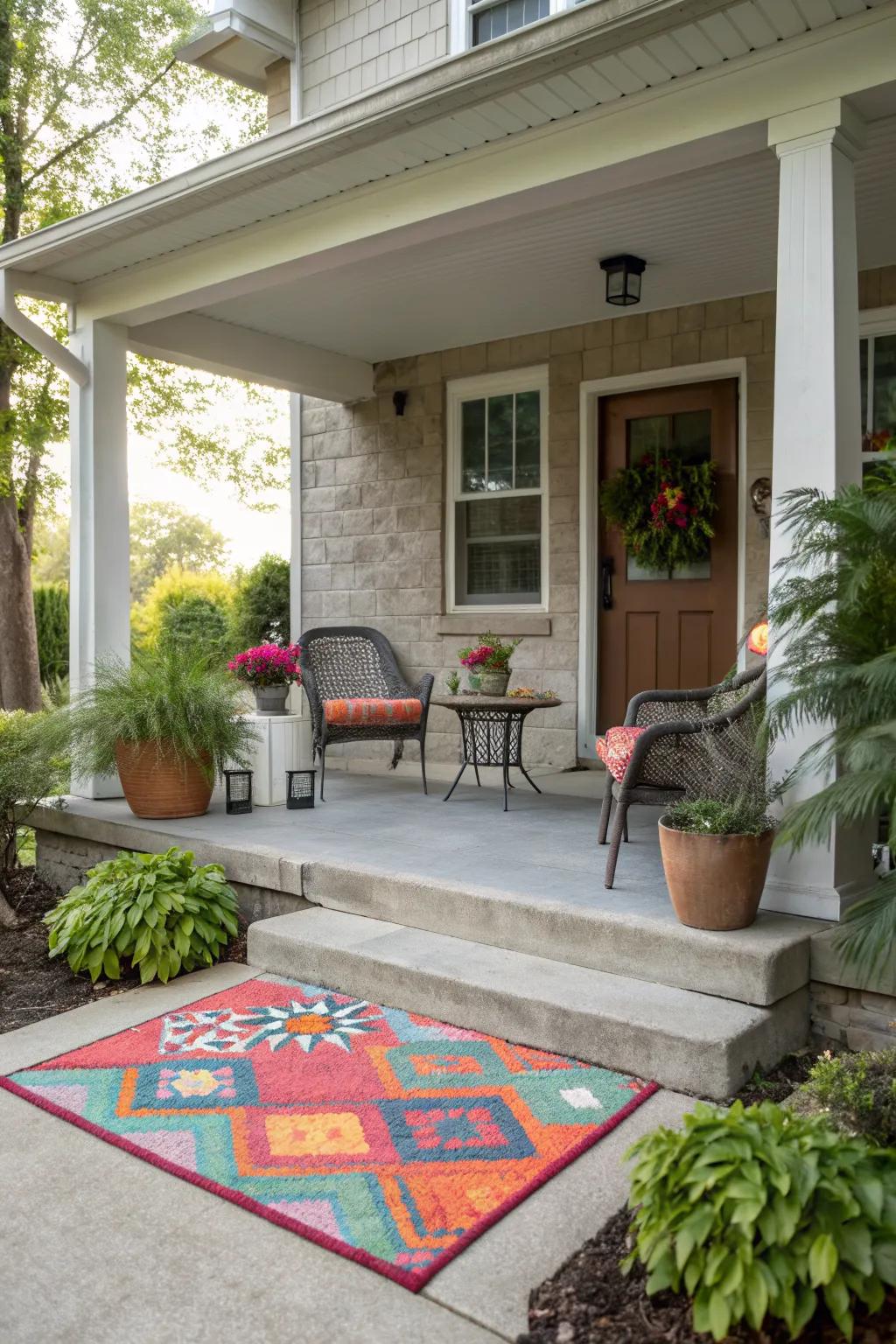 14+ Concrete Front Porch Makeover Ideas: Simple Ways to Refresh Your Entry