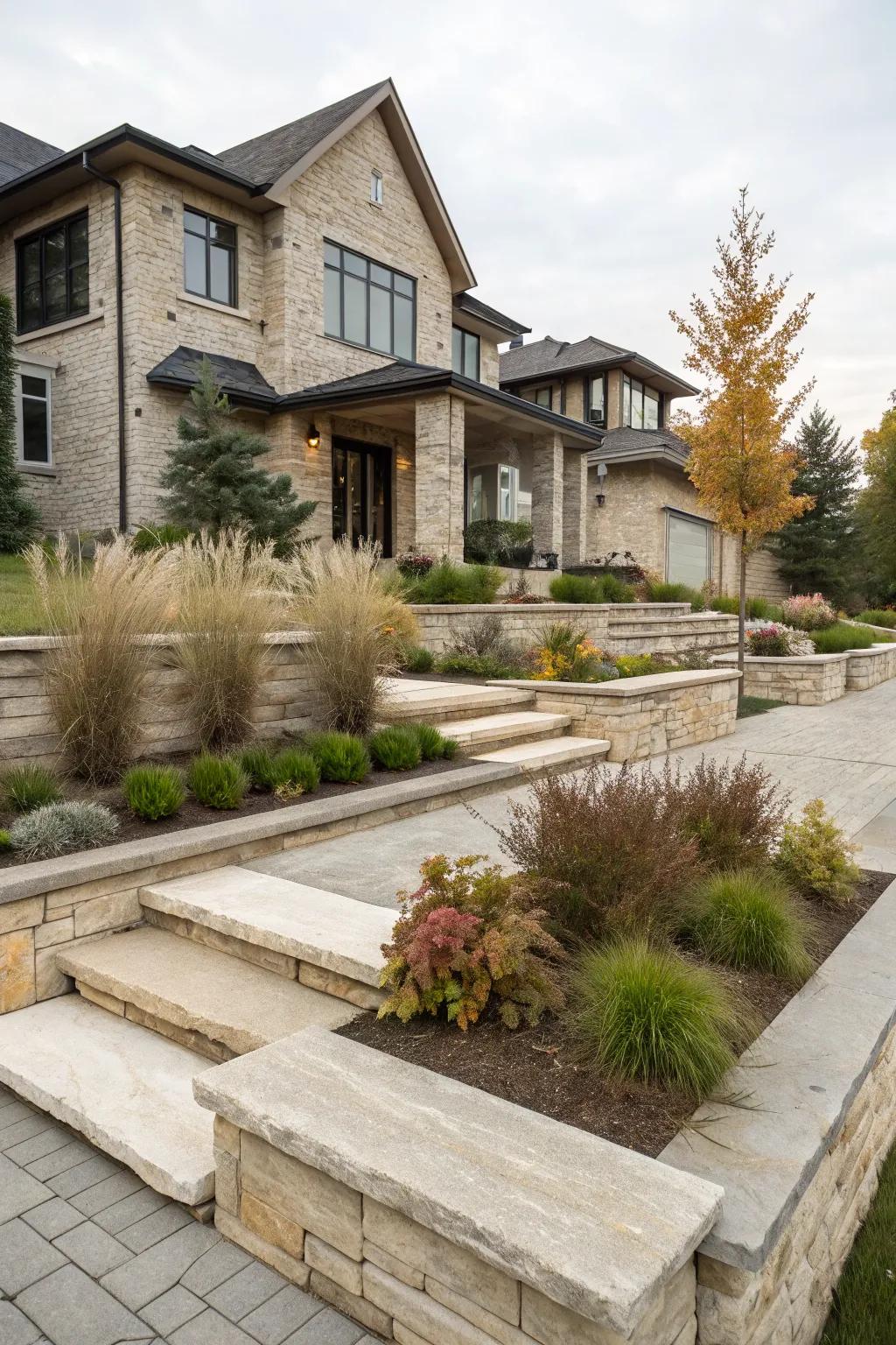 Front Yard Landscaping Ideas: Refresh With Modern Rock Garden Style