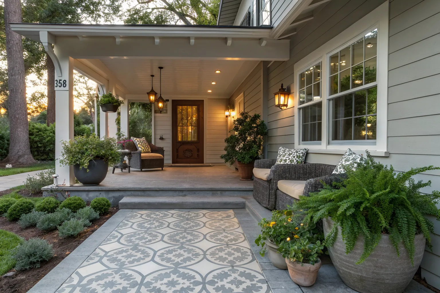 14+ Concrete Front Porch Makeover Ideas: Simple Ways to Refresh Your Entry
