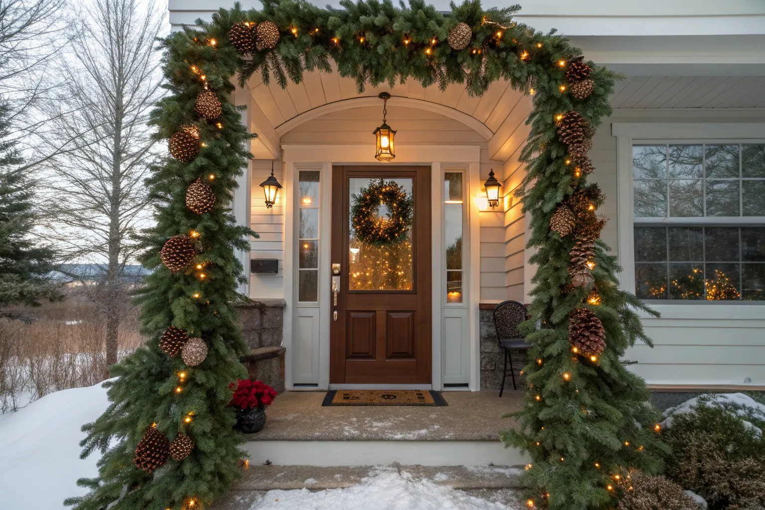 16+ Front Door Garland Ideas: Welcome Guests With a Fresh Look