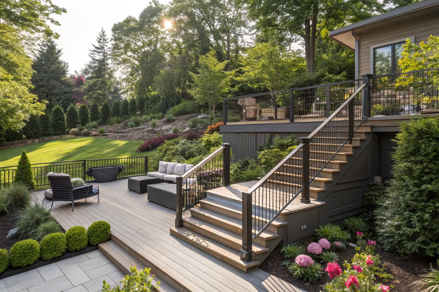 18+ Split-Level 2 Level Deck Designs: Fresh Ways to Transform Your Backyard