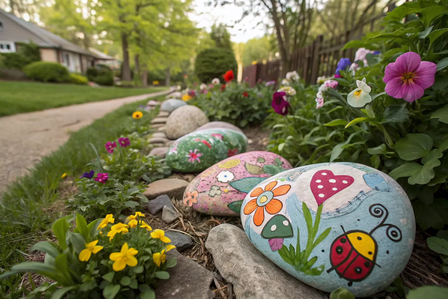 15+ Stone Painting Ideas: Try Creative Designs for Your Garden Decor