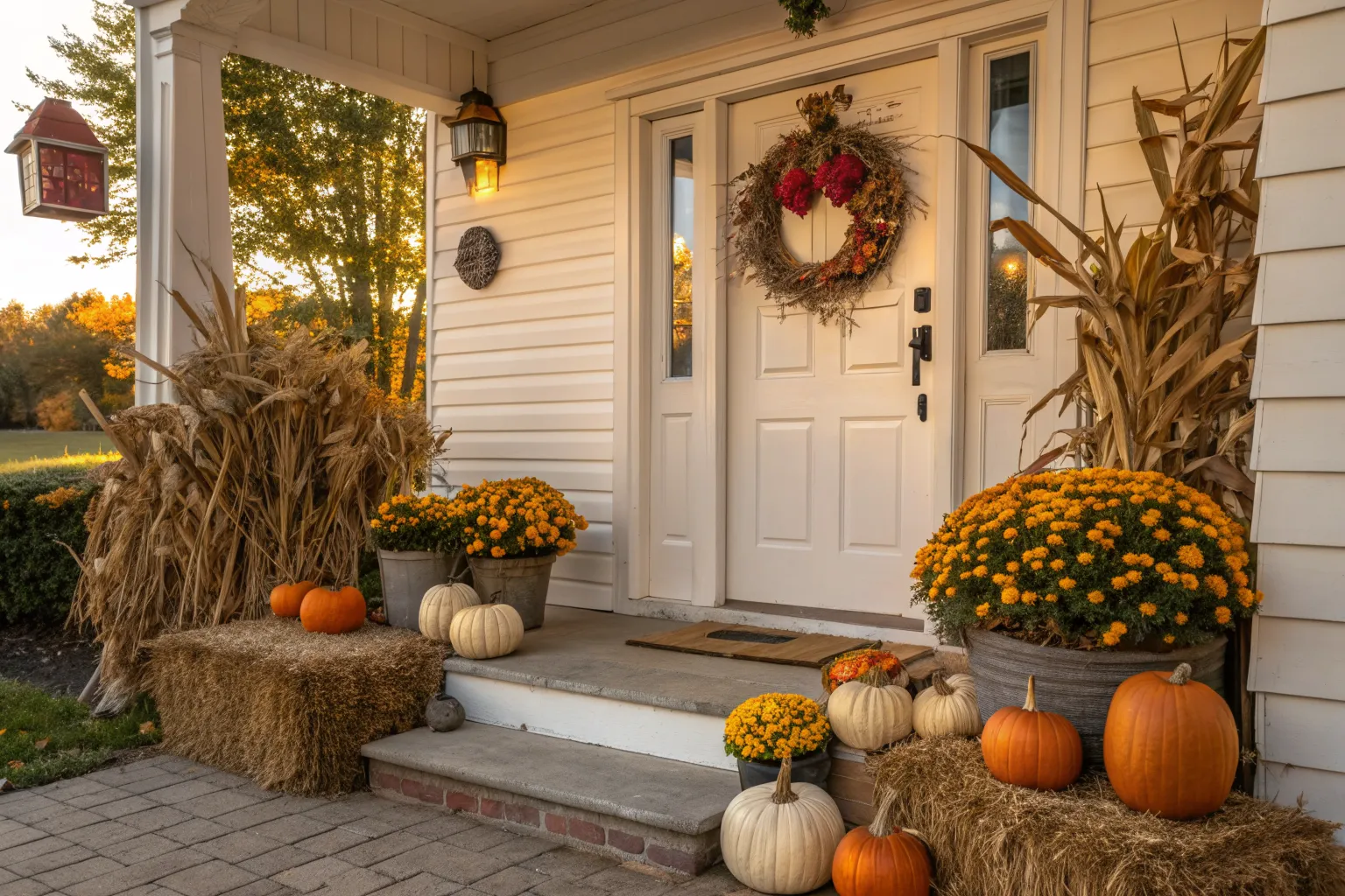 DIY Small Fall Front Porch Ideas: Welcome Autumn with Easy Updates