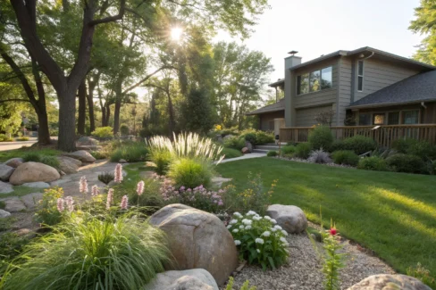 Large Backyard Trees Rocks Large Large Rock Landscaping Ideas: Fresh Ways to Upgrade Your Outdoor Space