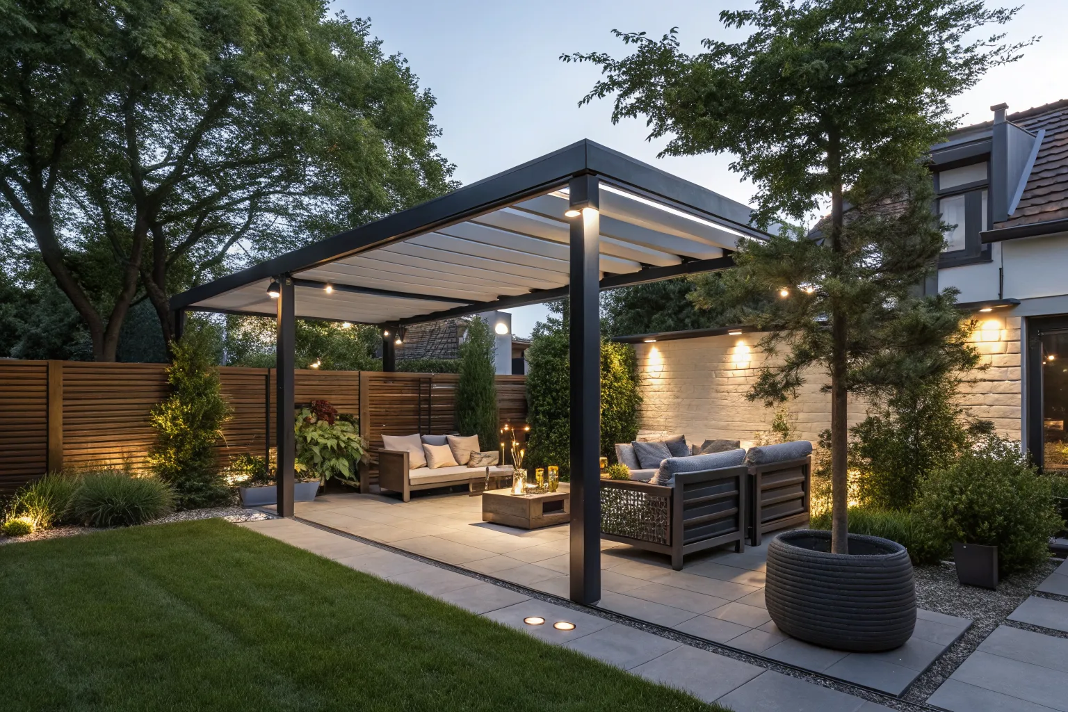 Modern Pergola Ideas With Roof: Transform Your Outdoor Space
