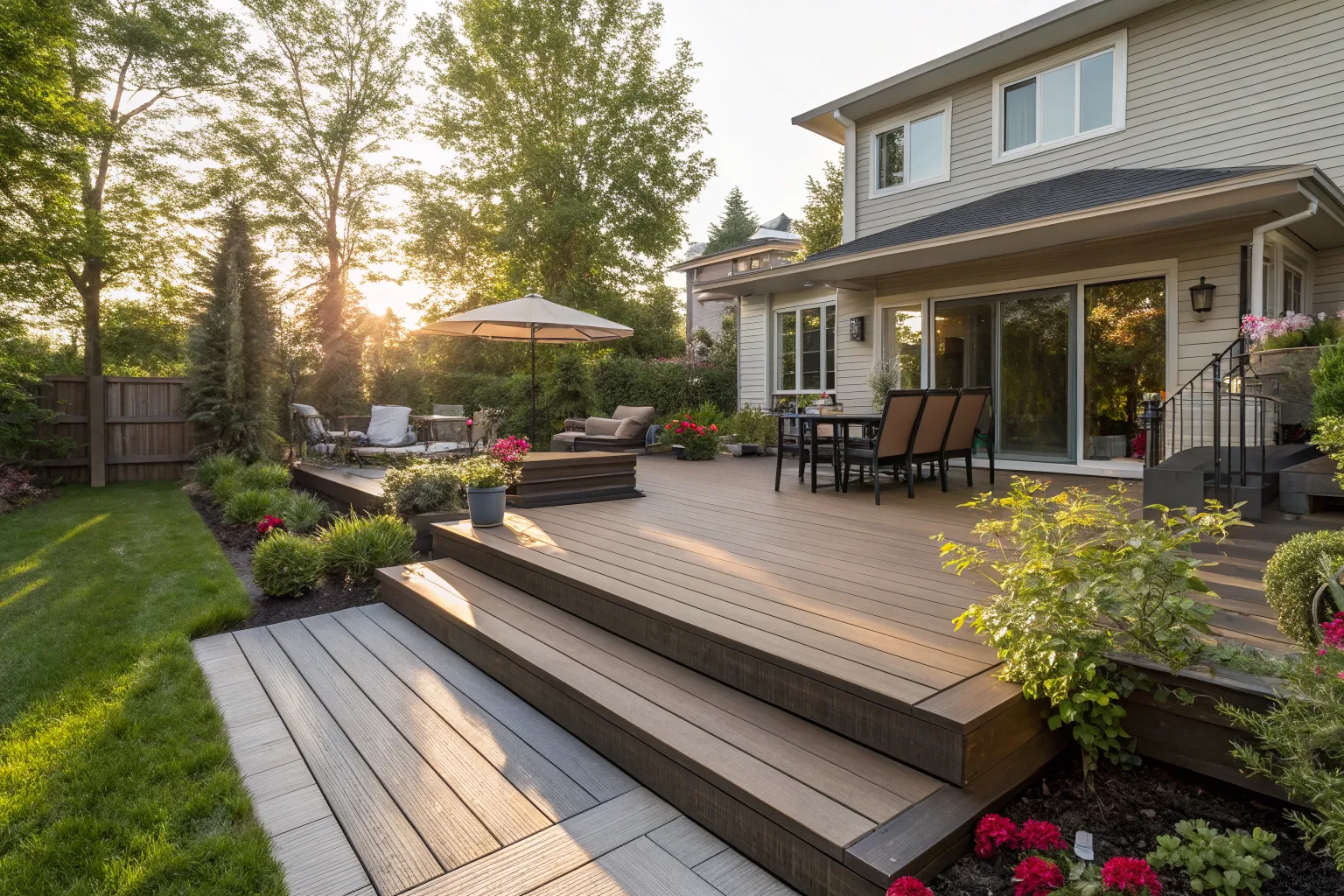 Two Tone Trex Decking Designs: Fresh Ideas for Your Garden Upgrade