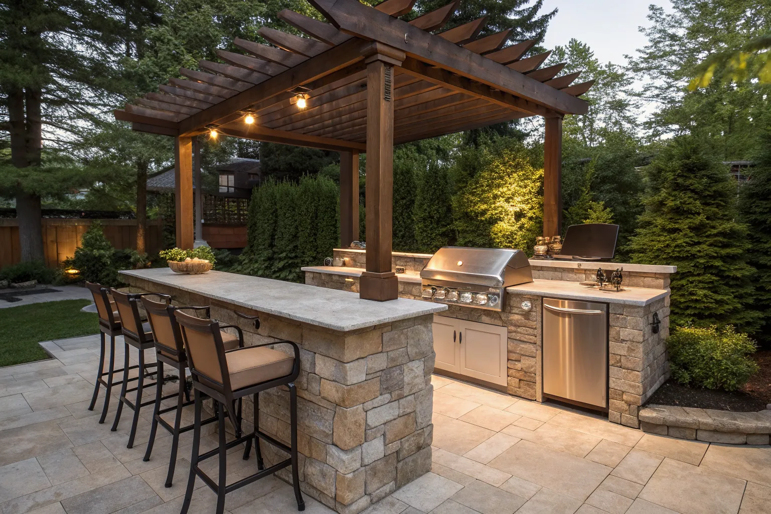 Outdoor Kitchen Bar Ideas: Entertain Friends and Family Outside